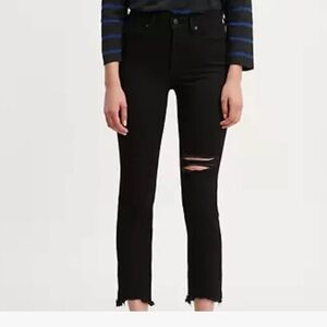 Levi's 724 high rise straight Crop Jeans
